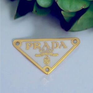 Authentic White and Gold Plate Pendant